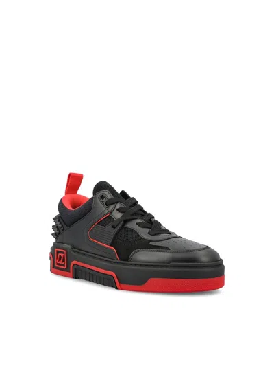 Christian Louboutin Louboutin Sneakers Astroloubi Men Leather Black In Black