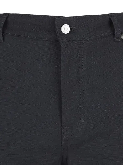 Valentino Straight Trousers With Belt Loops And Studs In Black