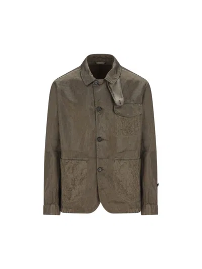 Massimo Osti Studio Button-fastening Jacket In Brown