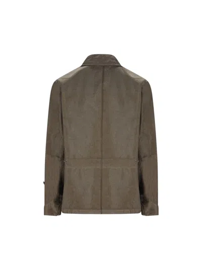 Massimo Osti Studio Button-fastening Jacket In Brown