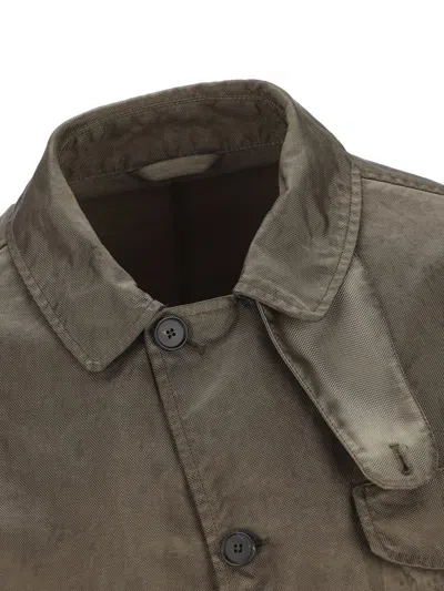 Massimo Osti Studio Button-fastening Jacket In Brown