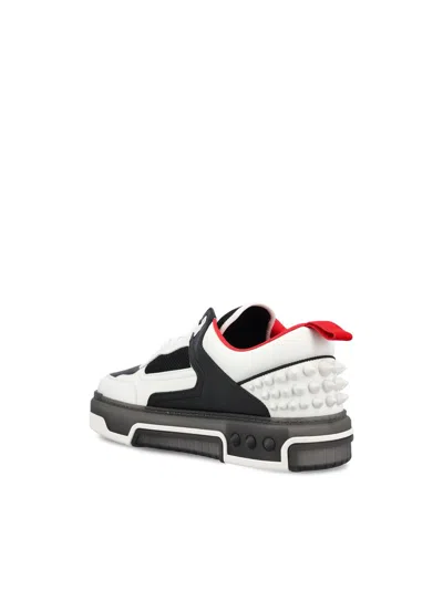 Christian Louboutin Low Top Sneakers With Signature Red Sole In White