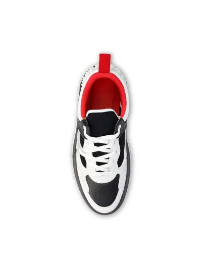 Christian Louboutin Low Top Sneakers With Signature Red Sole In White