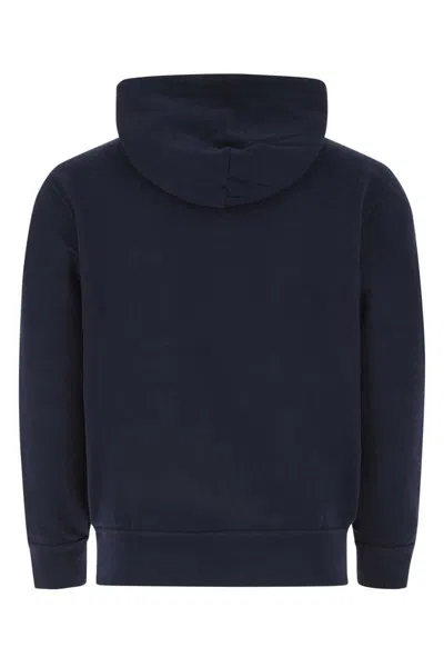 Polo Ralph Lauren Classic Hoodie Sweatshirt With Front Kangaroo Pocket In Blue