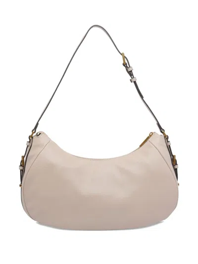 Liu •jo Zip-fastening Curved Shoulder Bag In Nude