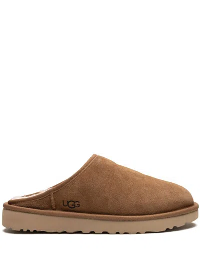 Ugg 10mm Classic Slip-on Shearling Loafers In Chestnut