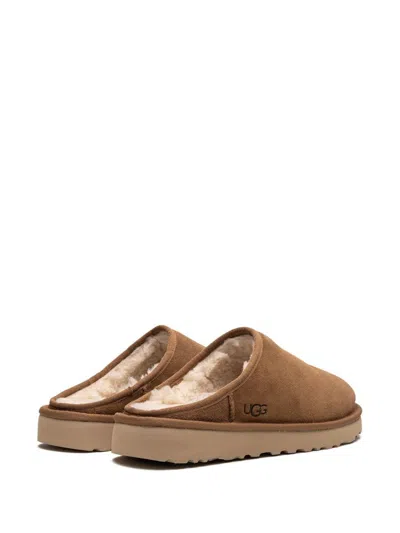 Ugg 10mm Classic Slip-on Shearling Loafers In Chestnut