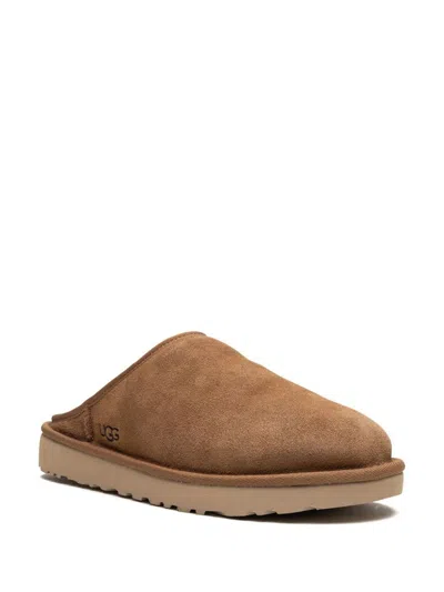 Ugg 10mm Classic Slip-on Shearling Loafers In Chestnut
