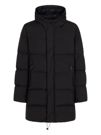 Herno Men's Padded Jacket With Detachable Hood In Black