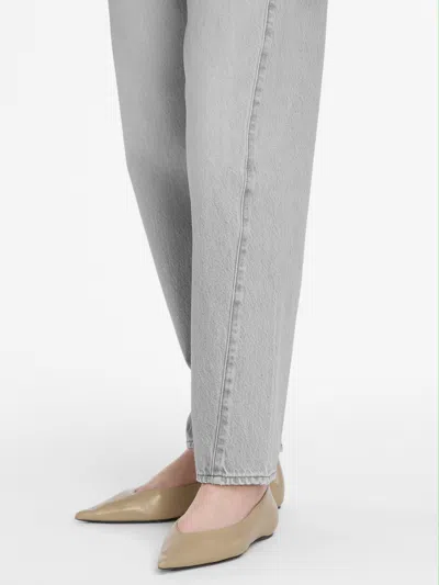 Frame The Candle High Rise Ankle Straight Leg Jeans In Chemical In Gray