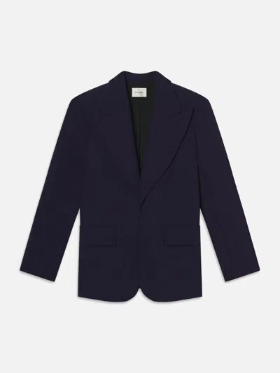 Frame The Peak Lapel Blazer In Black