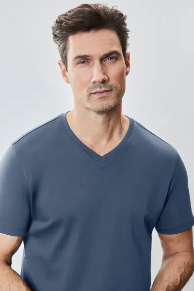 Robert Barakett The Barakett V Tee In Blue