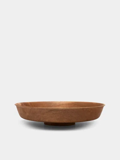 Abigail Castaneda Wood Rolled-edge Salad Bowl