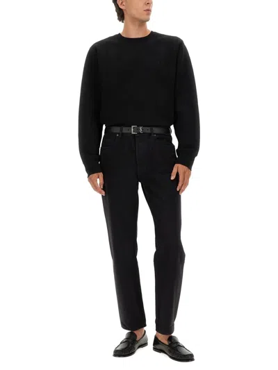 Saint Laurent "cassandras" Sweatshirt In Black