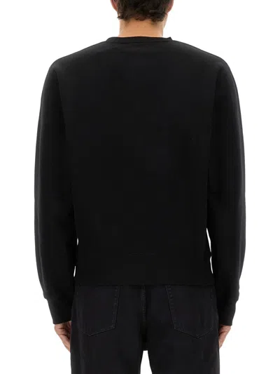 Saint Laurent "cassandras" Sweatshirt In Black