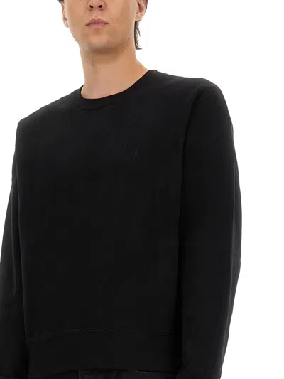 Saint Laurent "cassandras" Sweatshirt In Black