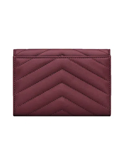 Saint Laurent "cassandras" Wallet In Gold