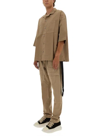 Rick Owens X Drkshdw "magnum Tommy" Shirt In Brown