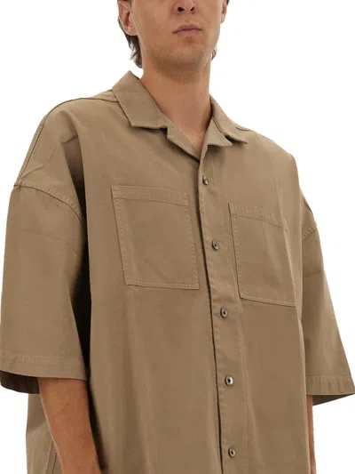 Rick Owens X Drkshdw "magnum Tommy" Shirt In Brown