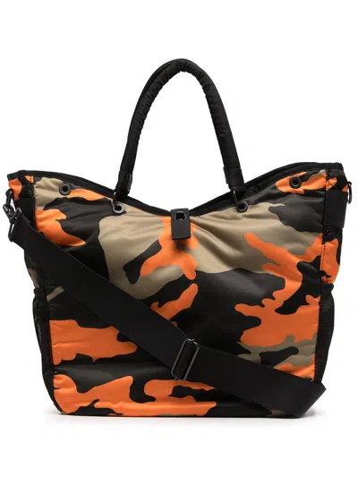 Porter Camo Print Logo Tote