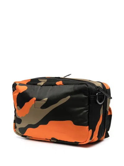 Porter Camo Print Logo Crossbody Bag