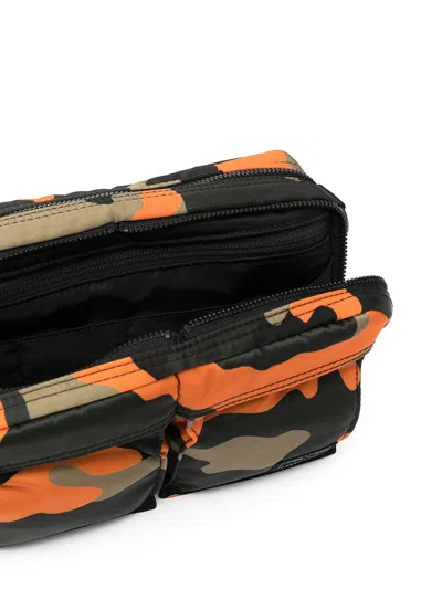 Porter Camo Print Logo Crossbody Bag