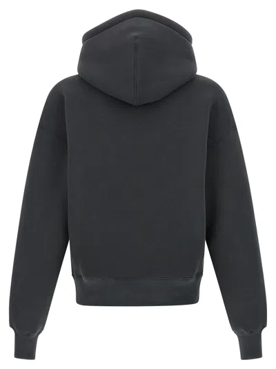 Ami Alexandre Mattiussi Ami De Coeur Sweatshirt Gray In Black