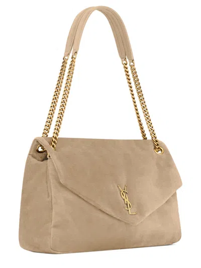 Saint Laurent Calypso Large Suede Bag