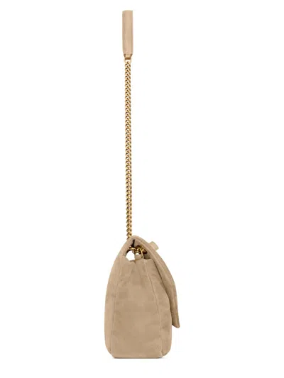 Saint Laurent Calypso Large Suede Bag