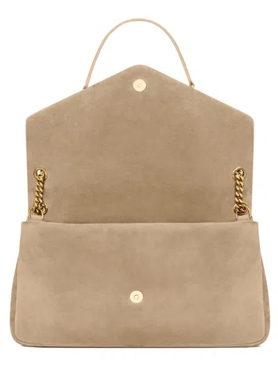 Saint Laurent Calypso Large Suede Bag