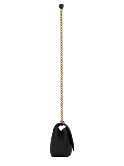 Saint Laurent Loulou Small Leather Bag In Black