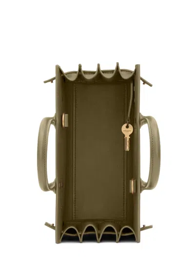 Saint Laurent Sac De Jour Nano Leather Top Handle Bag In Green