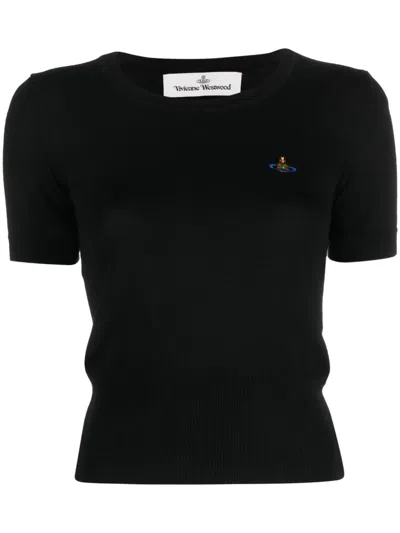 Vivienne Westwood Classic Orb T-shirt In Black