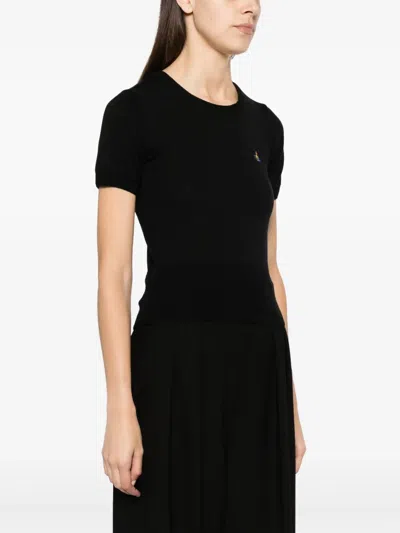 Vivienne Westwood Classic Orb T-shirt In Black