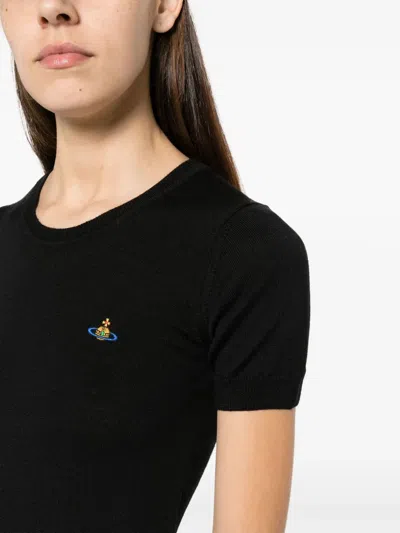 Vivienne Westwood Classic Orb T-shirt In Black