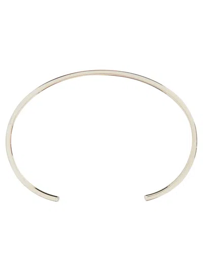 Mm6 Maison Margiela Numeric Signature Rigid Bracelet In Neutral