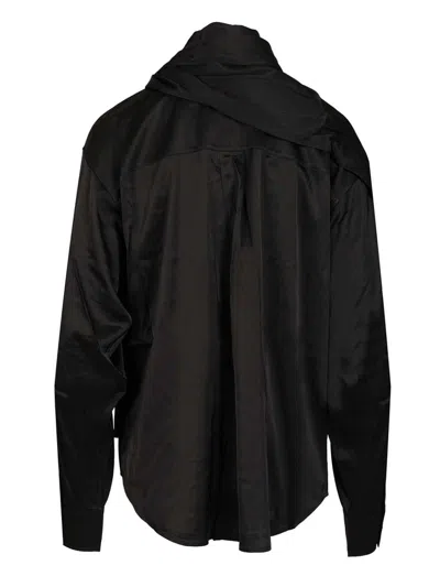 Acne Studios Button-up Blouse Shirts Black In Black