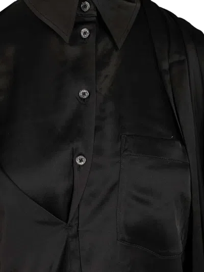Acne Studios Button-up Blouse Shirts Black In Black