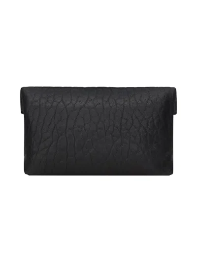 Saint Laurent Card Holder "envelope Cassandre" In Black