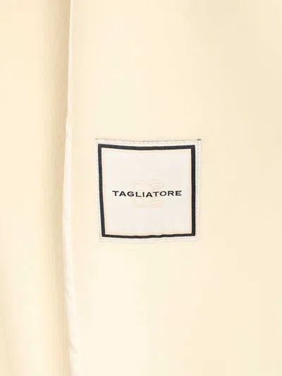 Tagliatore Charlize Wool Long Coat Coats White In White