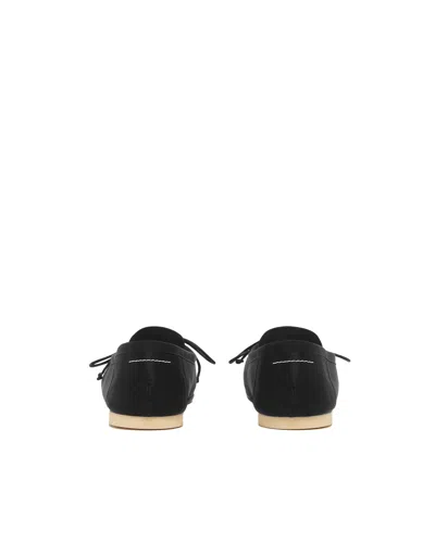 Mm6 Maison Margiela Mm6 By Maison Margiela Ballet Flats With Signature Bow Detail In Black