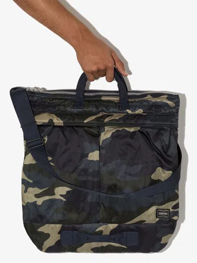Porter Counter Shade Helmet Bag In Brown