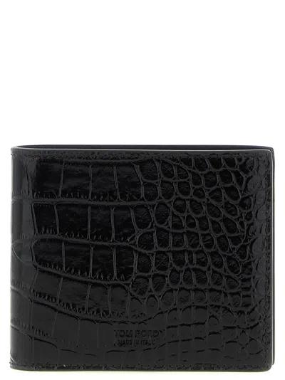 Tom Ford Crocodile Leather Wallet Wallets And Card Holders Brown