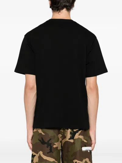 Ground Zero Printed T-shirt In Black