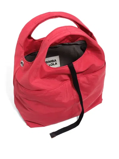 Bimba Y Lola Drawstring Tote Bag In Red