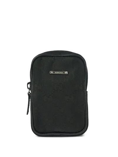 Pre-owned Gucci 1990-2000s Gg Canvas Cigarette Case In Black