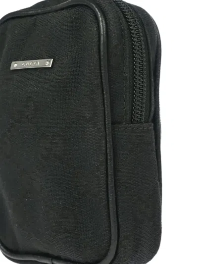 Pre-owned Gucci 1990-2000s Gg Canvas Cigarette Case In Black