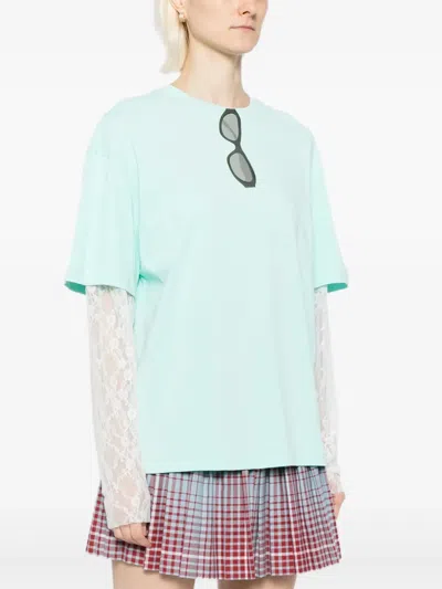 Ground Zero Printed T-shirt In Green