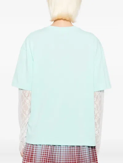 Ground Zero Printed T-shirt In Green