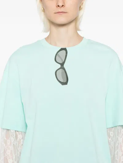 Ground Zero Printed T-shirt In Green